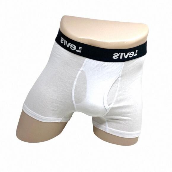 Levi's Men’s Underwear Boxer Brief 3 Pack White Cotton 0583 37453 Size Stretch - Picture 2 of 9